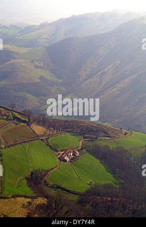 Auf dem Camino De Santiago De Compostella Stockfoto