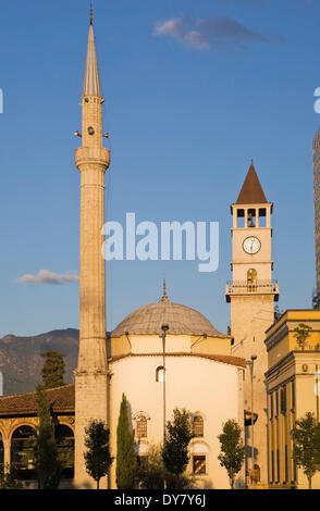 Et'hem Bey Moschee, Tirana, Albanien Stockfoto