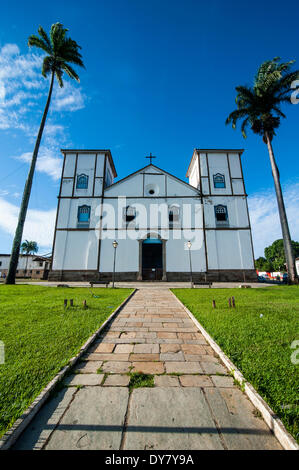 Matrix-Kirche unserer lieben Frau vom Rosenkranz, Pirenópolis, Goiás, Brasilien Stockfoto