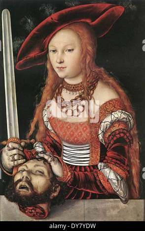 Lucas Cranach der ältere Judith mit dem Kopf des Holofernes 2 Stockfoto