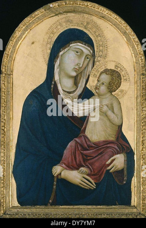 Ugolino da Siena (Ugolino di Nerio) Madonna mit Kind Stockfoto