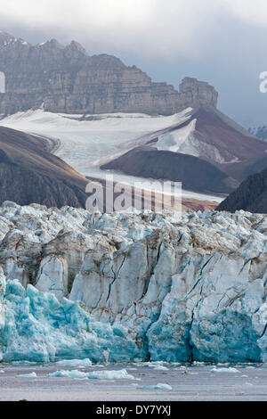 Kongsbreen Gletscher, Kongsfjorden, Spitzbergen, Svalbard-Inseln, Svalbard und Jan Mayen, Norwegen Stockfoto