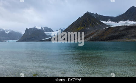 Magdalenefjorden, Spitzbergen, Svalbard-Inseln, Svalbard und Jan Mayen, Norwegen Stockfoto