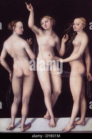 Lucas Cranach der ältere die drei Grazien Stockfoto