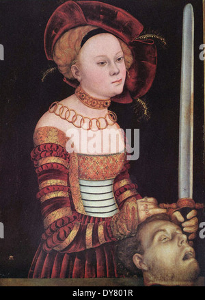 Lucas Cranach der ältere Judith mit dem Kopf des Holofernes 1 Stockfoto