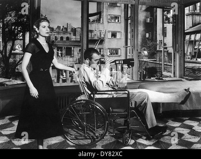 Hintere Fenster - Grace Kelly, James Stewart - Regie: Alfred Hitchcock - 1954 Stockfoto
