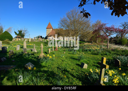 St. Laurentius Kirche. Guestling, Nr Hastings, East Sussex. UK Stockfoto