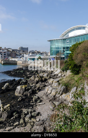 Das National Marine Aquarium im Hafen von Plymouth Sutton Stockfoto