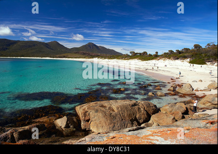 Australien, Freycinet, Nationalpark, Insel, Meer, Strand, Meer, Tasmanien, Victoria, Wineglass Bay Stockfoto