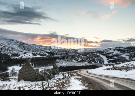 Candacraig Ruinen in Glen Gairn, Aberdeenshire, Schottland. Stockfoto