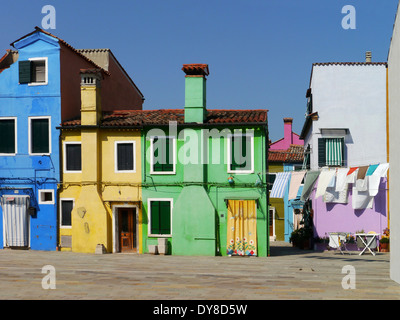 Burano, Venedig, Italien Stockfoto