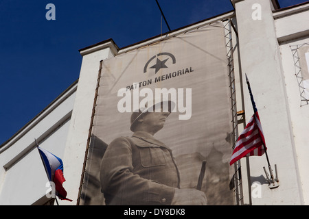 Patton Memorial, General Patton Museum Pilsen Tschechische Republik Westböhmen, Befreier von Pilsen Stockfoto