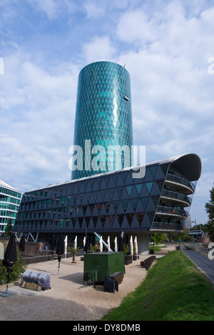 Westhafen tower, Frankfurt Am Main, Hessen, Deutschland, Europa Stockfoto