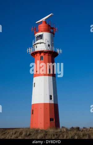 Insel Borkum, Kleiner Leuchtturm Leuchtturm zu senken, Sachsen, Niedersachsen, Deutschland, Europa Stockfoto