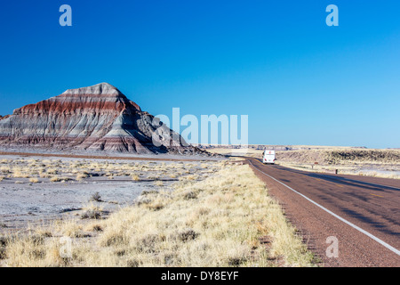 USA, Arizona, versteinerte Wald Nationalpark, die Tipis. Stockfoto