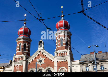 Die große Synagoge (Tschechisch: Velká Synagoga) in Plzeň (Pilsen), Tschechische Republik ist das zweitgrößte Synagoge in Europa Stockfoto