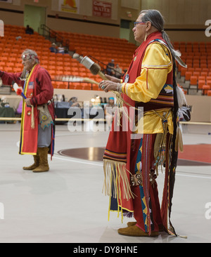 Kürbis-Tänzer in den jährlichen Powwow statt in Big Spring, Texas. Stockfoto