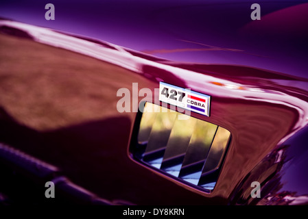 Seite-Emblem für einen Ford 427 Shelby Cobra Stockfoto