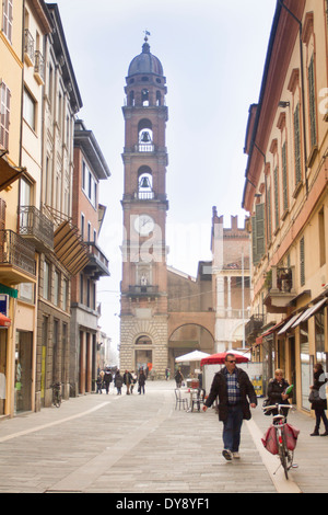 Straßen von Faenza, Emilia Romagna, Italien Stockfoto