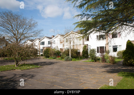 Privaten Wohnungsbau auf s Wohnsiedlung in Woodbridge, Suffolk, England Stockfoto