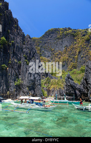 Philippinen, Palawan, El Nido, Miniloc Island Stockfoto