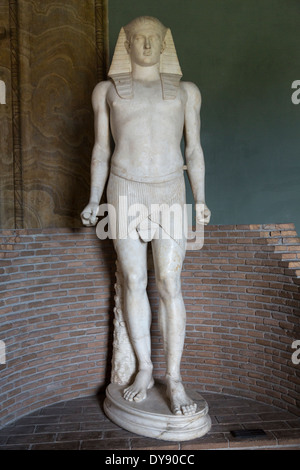 Statue von Osiris/Antinoos, Zeitraum der Hadrian131-138 ADCE gregorianischen Ägyptisches Museum, Vatikanstadt, Rom, Italien Stockfoto