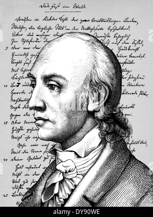 Johann Heinrich Voss 1751-1826, ein deutscher Dichter und Übersetzer, Stockfoto