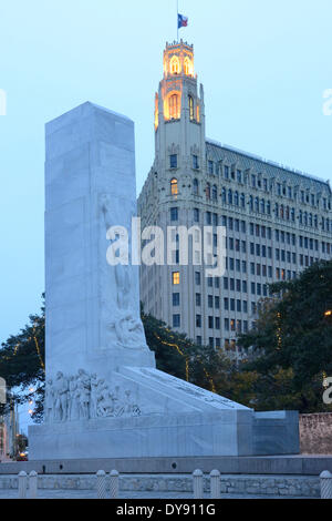 USA Vereinigte Staaten Amerika Texas San Antonio Denkmal Hochhaus Wolkenkratzer Gebäude Innenstadt von Emily Morgan Hotel Stockfoto