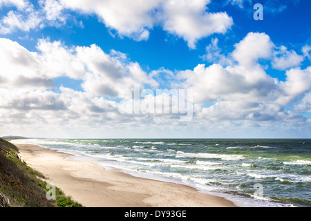 Blick auf die Ostsee Küste. Kurische Nehrung, Nida Neringa, Litauen Stockfoto