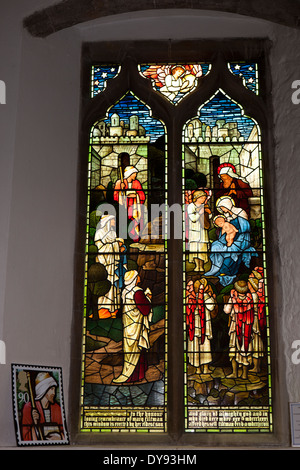 Großbritannien, England, East Sussex, Roggen, Str. Marys Kirche Tiltman Fenster "" von Edward Burne-Jones Stockfoto