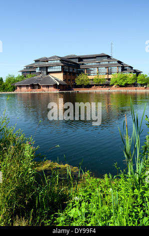 Cardiff County Council Hall, Atlantic Wharf, Cardiff, Südwales, UK. Stockfoto