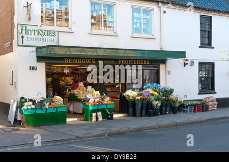 Benbows Spezialist Fruiterers und Gemüsehändler in Holt, Norfolk Stockfoto