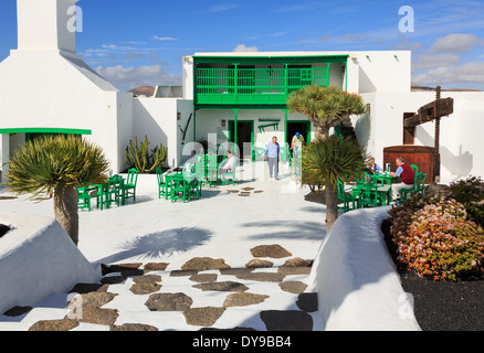 Monumento al Campesino Innenhof mit Besucherzentrum und Museum im kanarischen Stil-Architektur. Lanzarote-Kanarische Inseln-Spanien Stockfoto