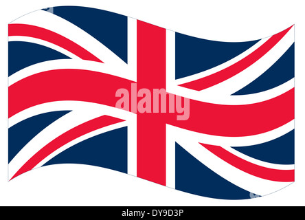 Vektor-Flagge. Great Britain Stockfoto
