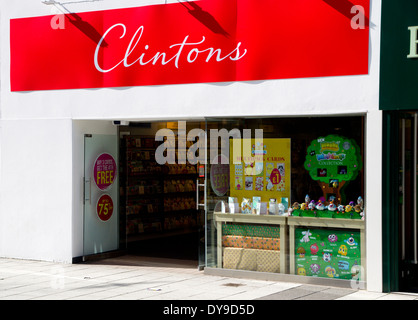 Clintons Card Shop, Queen Street, Cardiff, Wales. Stockfoto