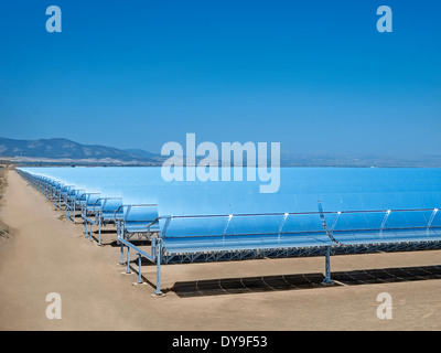 Solarthermische Kraftwerk Andasol 1, Spanien Stockfoto