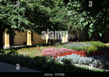 die Gärten von Espace Van Gogh in Arles, Frankreich Stockfoto