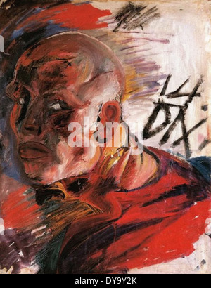 Otto Dix Selbstbildnis Stockfoto