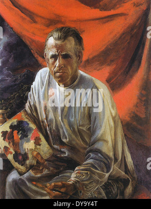 Otto Dix Selbstbildnis Stockfoto