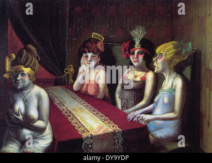 Otto Dix im Salon Stockfoto