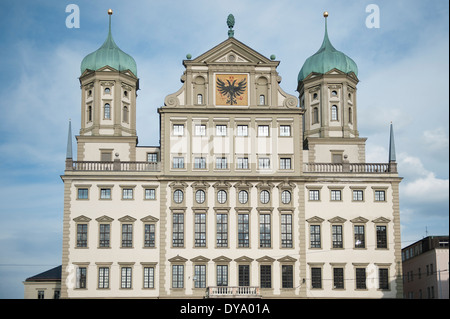 Augsburg, Rathaus, Rathaus, Bayern, Bayern, Stockfoto