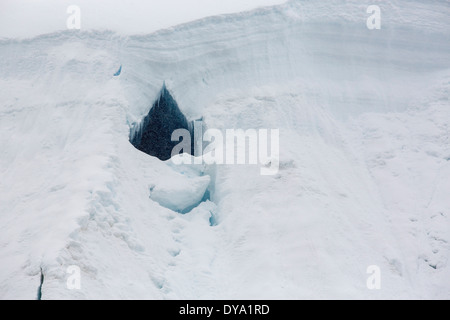 Rückzug der Gletscher in der Wilhelmina Bay von Graham Land auf der antarktischen Halbinsel Stockfoto