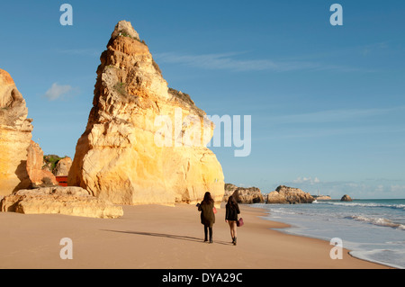 Strand von Praia da Rocha in der Algarve-Portugal Stockfoto