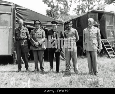 WW II historische Krieg Weltkrieg Krieg Betrieb Overlord Overlord Invasion Miles Dempsey Field Marshal Alanbrooke Win Stockfoto