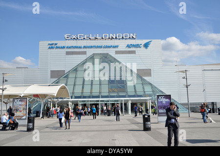 Das Excel Exhibition Centre in Londons Docklands Stockfoto