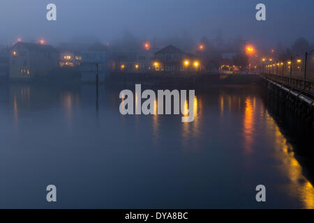 Hafen der Bucht Hafen Whidbey Island WA Washington USA Amerika Vereinigte Staaten Wasser San Juan Inseln Meer Pazifik coa Stockfoto