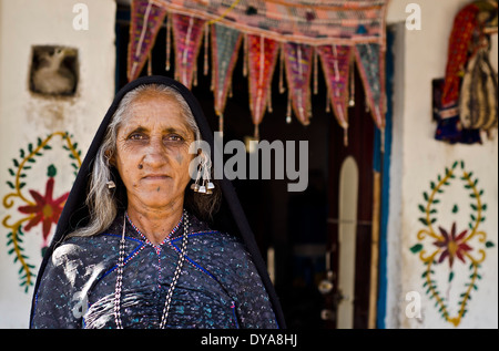 Rabari Frau, Janan, Kutch, Indien Stockfoto