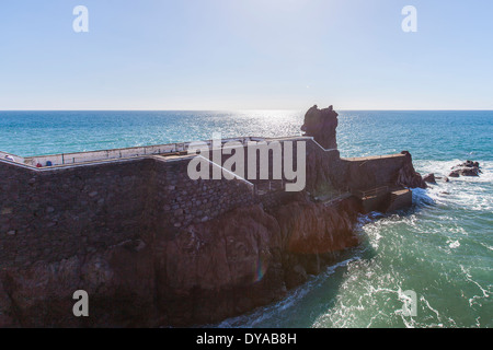 Pier von Ponta do Sol, die Insel Madeira Stockfoto