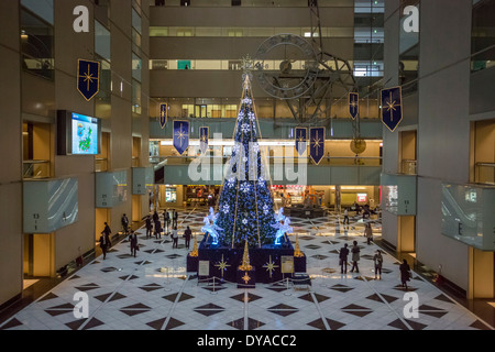 Japan, Asien, Tokio, Stadt, Weihnachten, NS-Gebäude, Gebäude, Stadt, Halle, Shinjuku, Baum, Weihnachten Stockfoto