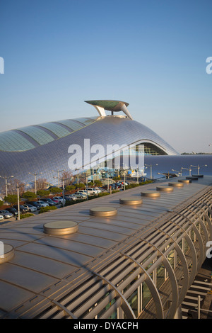 Incheon, Korea, Asien, Seoul, Flughafen, Architektur, Stadt, Design, international, neu, Dach, Bahnhof, Tourismus, Reisen Stockfoto